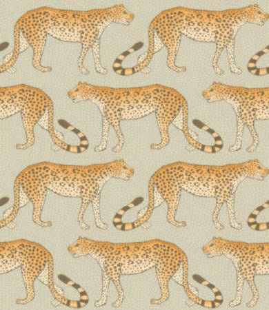 109/2010-CS LEOPARD WALK Stone Orange Cole & Son Wallpaper