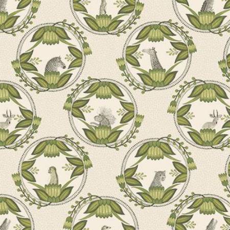 109/9041-CS ARDMORE CAMEOS Stone Green Cole & Son Wallpaper