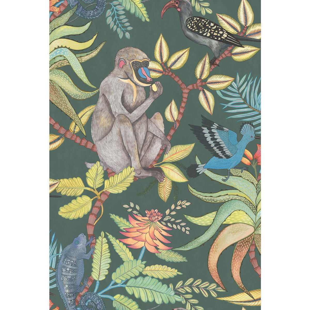 109/1006-CS SAVUTI DARK PETROL MULTI COLE & SON Wallpaper
