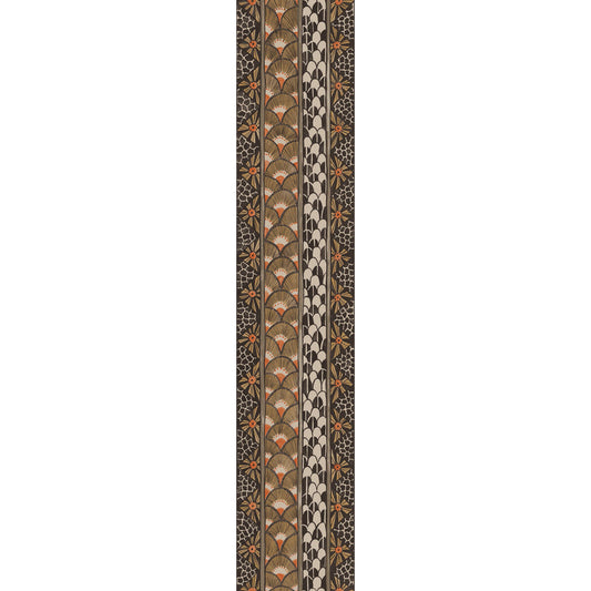 109/5026-CS ARDMORE BORDER BLACK & BURNT ORANGE COLE & SON Wallpaper