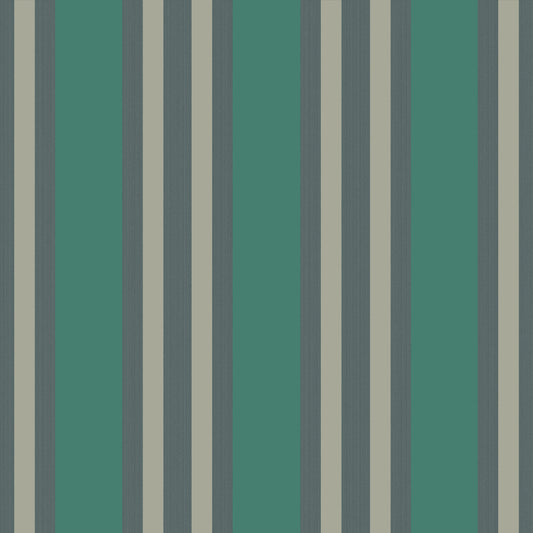 110/1002-CS POLO STRIPE TEAL/GILVER COLE & SON Wallpaper