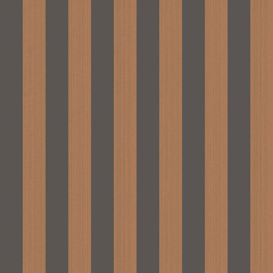 110/3017-CS REGATTA STRIPE TAN + BLACK COLE & SON Wallpaper
