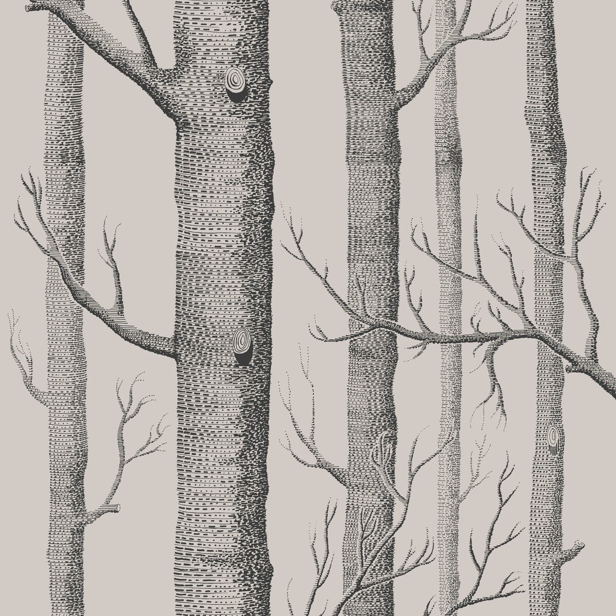 112/3009-CS WOODS LINEN/CHARCOAL COLE & SON Wallpaper