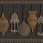 113/6015-CS FEZ Silver Bronze On Charcoal Cole & Son Wallpaper