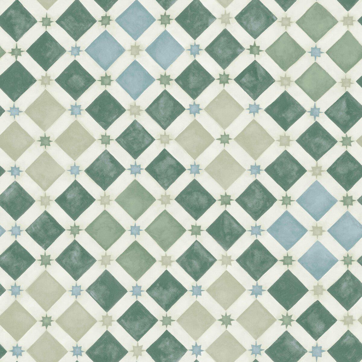 113/11033-CS ZELLIGE OLIVE & PRINT ROOM BLUE COLE & SON Wallpaper