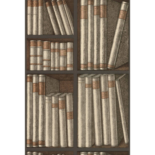 114/15030-CS EX LIBRIS OAT/CHARCOAL COLE & SON Wallpaper