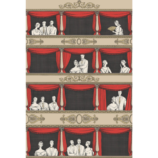 114/18037-CS TEATRO LINEN/ROUGE COLE & SON Wallpaper