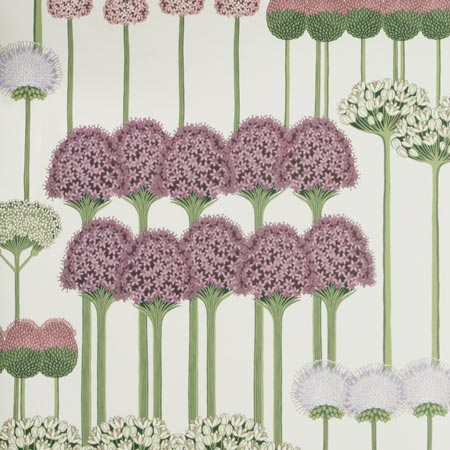 115/12034-CS ALLIUM Mulberry Blush Lilac White Cole & Son Wallpaper