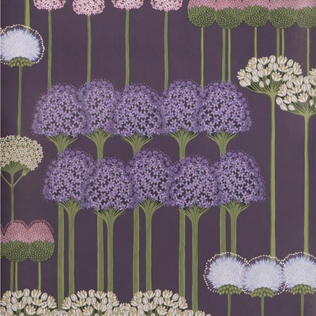 115/12036-CS ALLIUM Mulberry Heather Violet Cole & Son Wallpaper