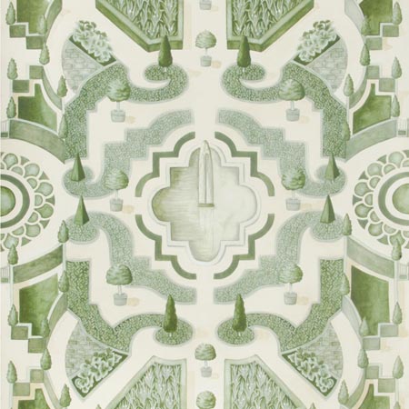 115/2005-CS TOPIARY Leaf Green Cole & Son Wallpaper