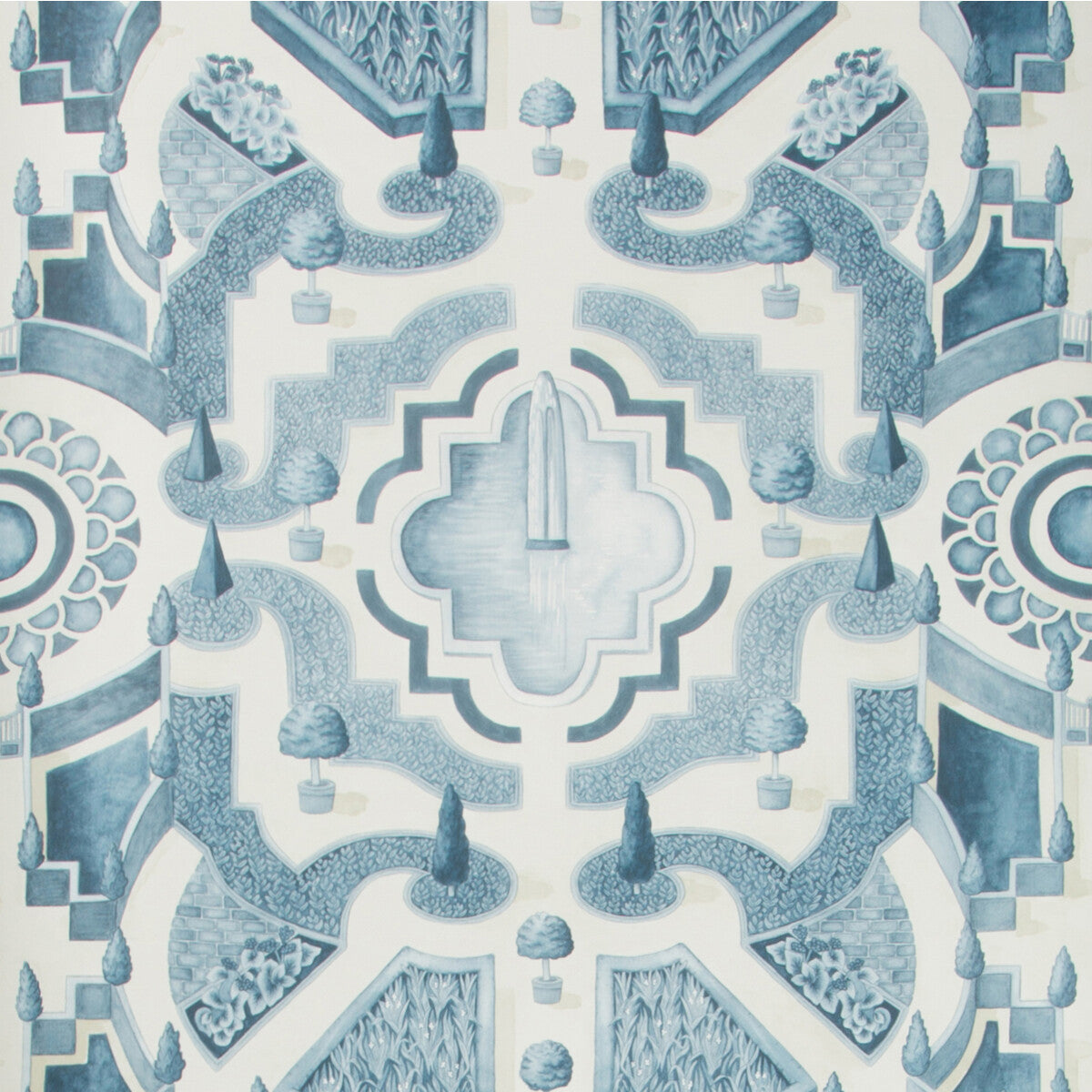 115/2007-CS TOPIARY China Blue Cole & Son Wallpaper
