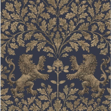 116/10039-CS Boscobel Oak Metallic Gilver Ink Cole & Son Wallpaper