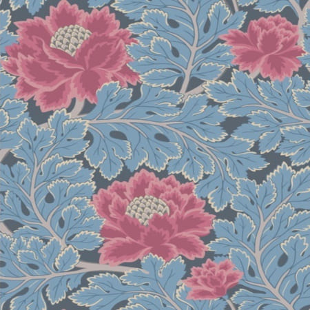 116/1004-CS Aurora Cerise Cerulean Blue Cole & Son Wallpaper