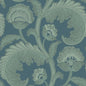 116/7026-CS Fanfare Flock Duck Egg Petrol Cole & Son Wallpaper