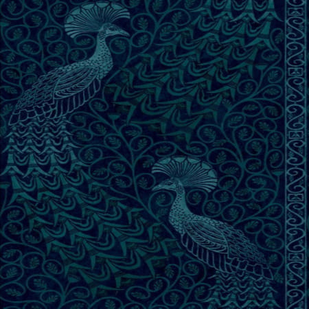 116/8028-CS Pavo Parade Metallic Petrol Ink Cole & Son Wallpaper