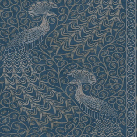 116/8029-CS Pavo Parade Metallic Silver Denim Cole & Son Wallpaper