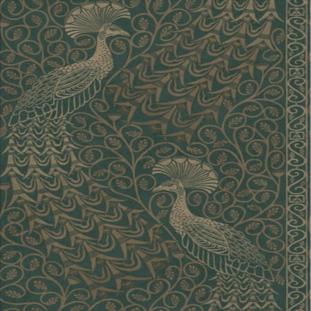 116/8031-CS Pavo Parade Metallic Gilver Green Cole & Son Wallpaper