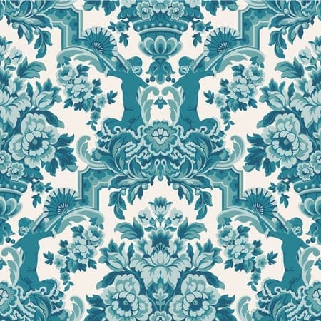 117/13042-CS Lola Petrol Blues On White Cole & Son Wallpaper