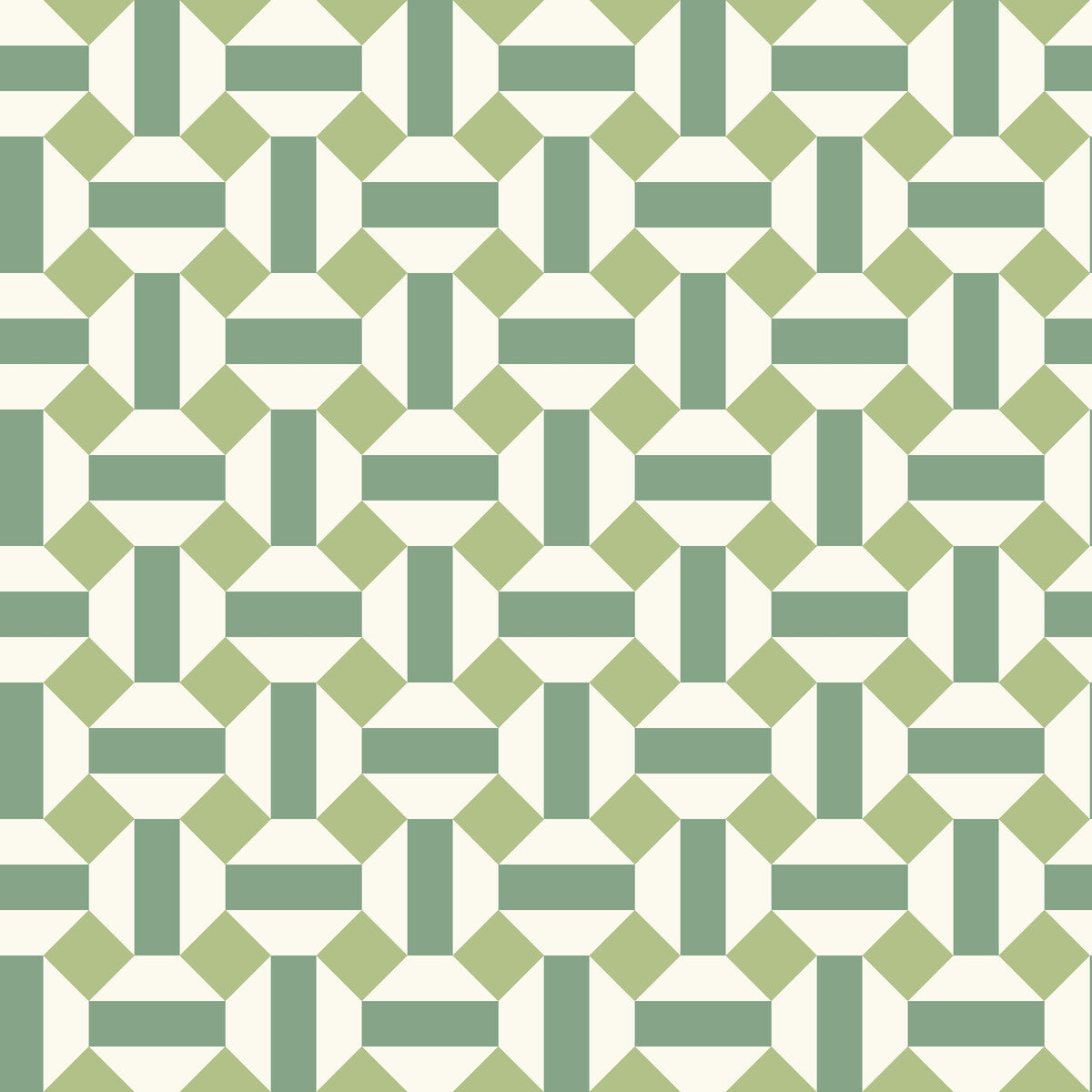 117/12038-CS ALICATADO LEAF GREENS ON CHALK  COLE & SON Wallpaper
