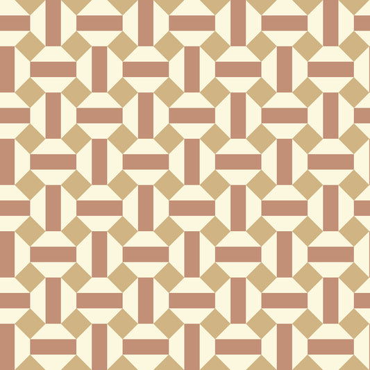 117/12039-CS Alicatado Terracotta On Parchment Cole & Son Wallpaper