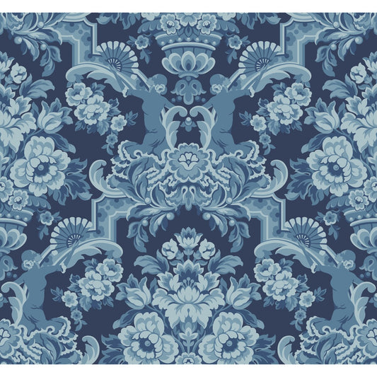 117/13041-CS Lola China Blues On Midnight Cole & Son Wallpaper