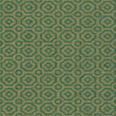 118/10021-CS QUEEN S QUARTER Emerald Metallic Antique Gold Cole & Son Wallpaper