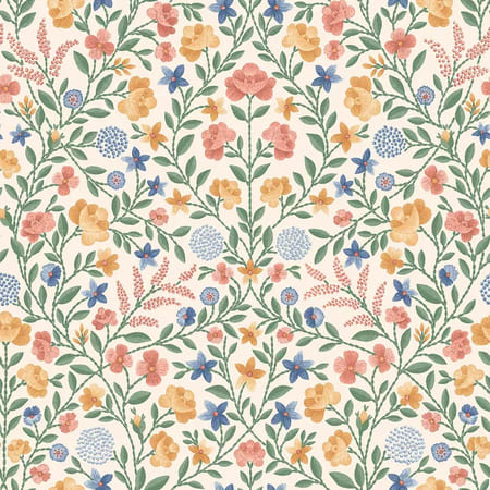 118/13029-CS COURT EMBROIDERY Coral Marigold Cole & Son Wallpaper