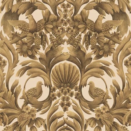 118/9019-CS GIBBONS CARVING Metallic Gold Sand Cole & Son Wallpaper