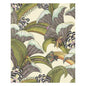 119/1001-CS HOOPOE LEAVES OLIVE/CHART/FUCHSIA ON CREAM COLE & SON Wallpaper