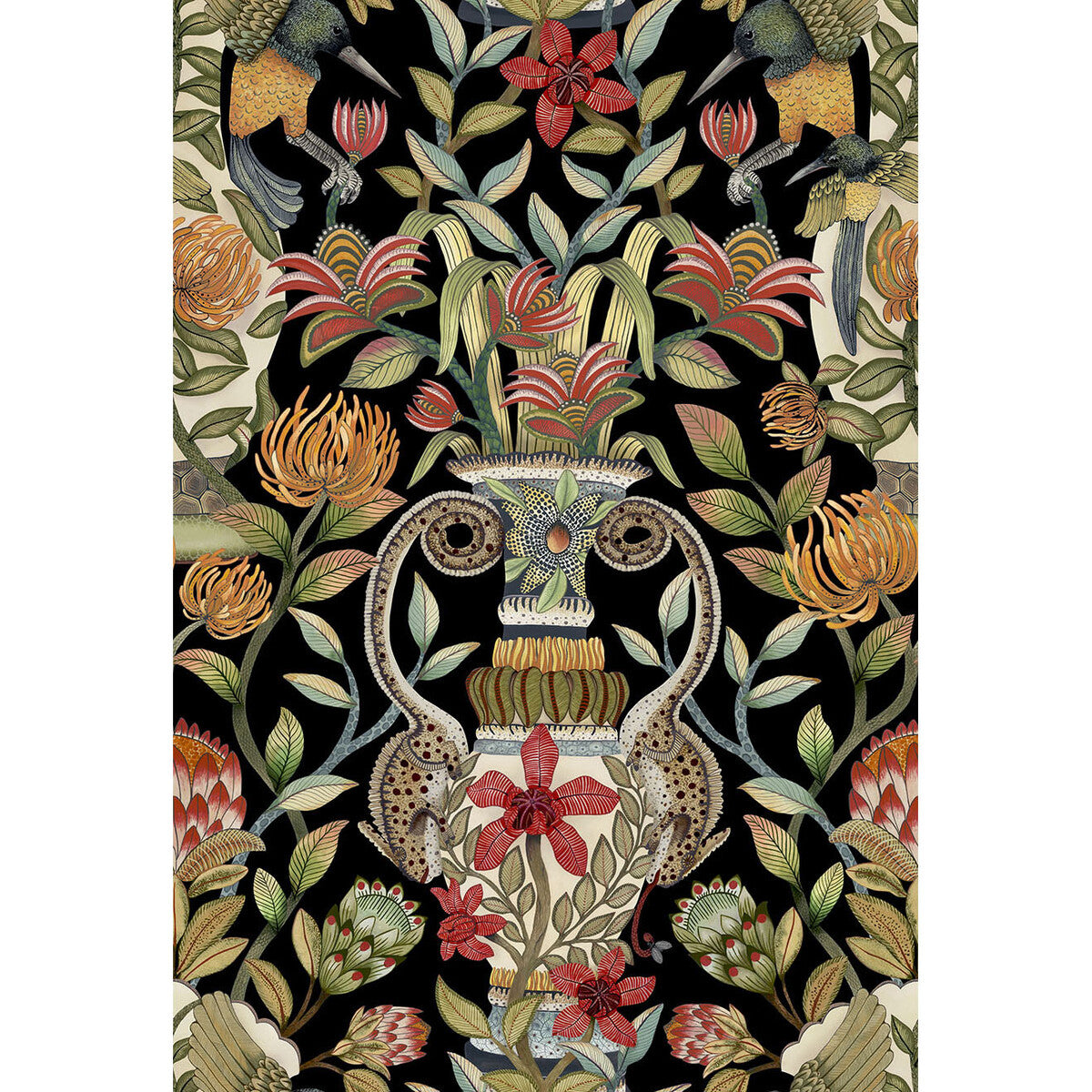 119/10044-CS PROTEA GARDEN OLV&RG/BLCK COLE & SON Wallpaper