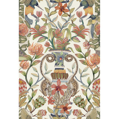 119/10045-CS PROTEA GARDEN SILK OLVGRN&TNGRN/WHT COLE & SON Wallpaper