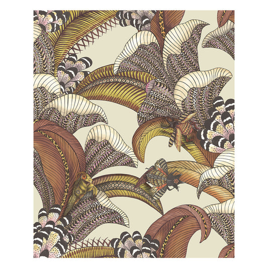 119/1004-CS HOOPOE LEAVES CRIMSON COLE & SON Wallpaper