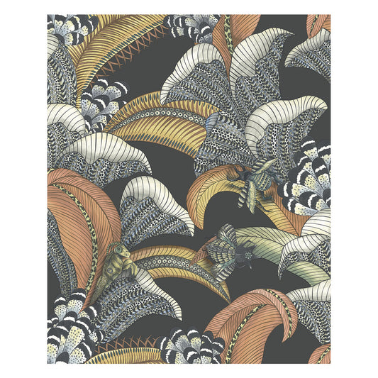 119/1005-CS HOOPOE LEAVES CHARCOAL COLE & SON Wallpaper