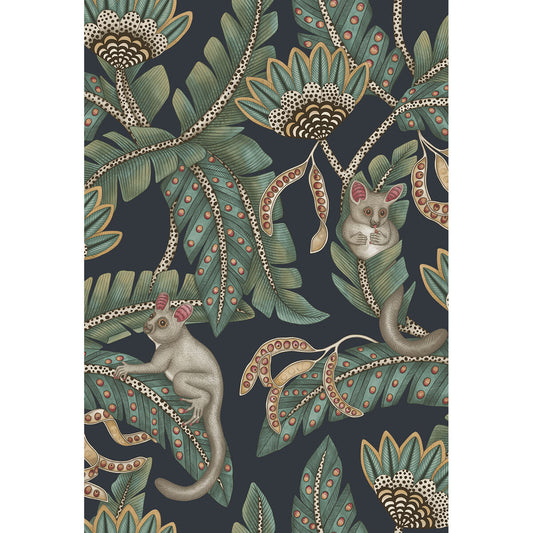 119/7034-CS BUSH BABY TEAL&OCHRE/INK COLE & SON Wallpaper