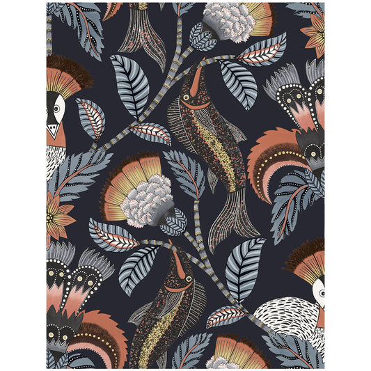 119/8038-CS NENE TERRACOTTA MIDNIGHT COLE & SON Wallpaper