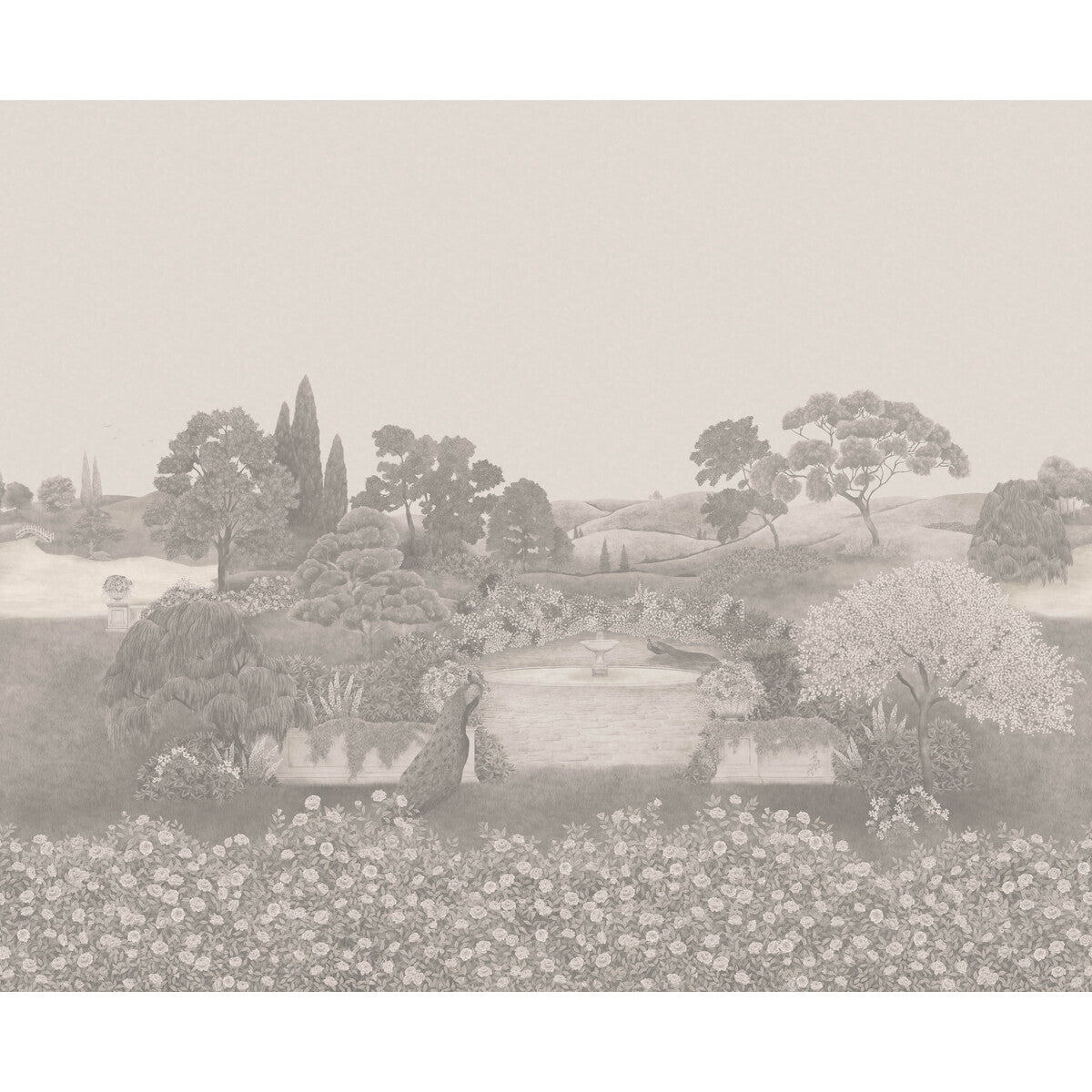 120/1002M-CS IDYLL METALLIC PLATINUM PEARL COLE & SON Wallpaper