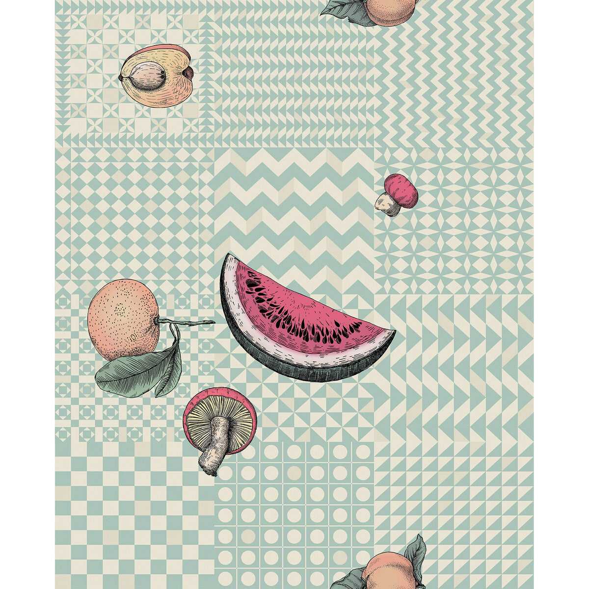 123/6029-CS FRUTTA E GEOMETRICO PASTEL COLE & SON Wallpaper