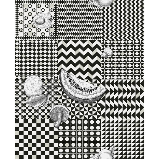 123/6030-CS FRUTTA E GEOMETRICO BLACK COLE & SON Wallpaper