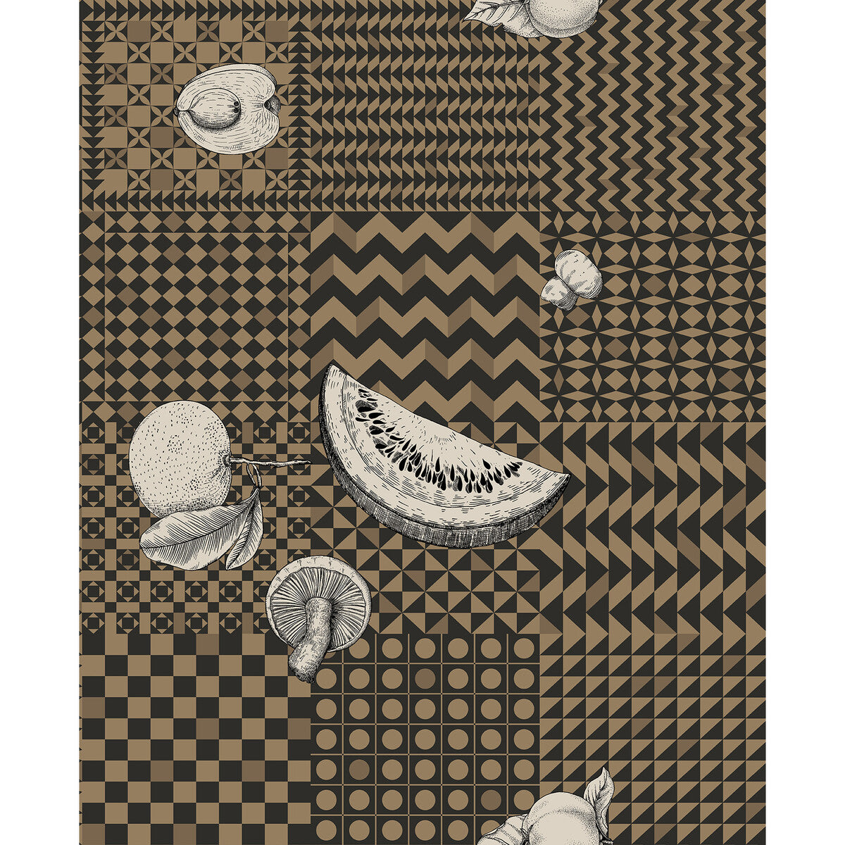 123/6031-CS FRUTTA E GEOMETRICO GOLD COLE & SON Wallpaper