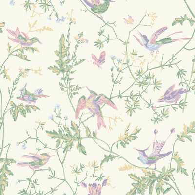 124/1001-CS HUMMINGBIRDS BLUSH SAGE COLE & SON Wallpaper