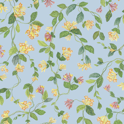 124/3018-CS FLORA BLUE/ORANGE COLE & SON Wallpaper
