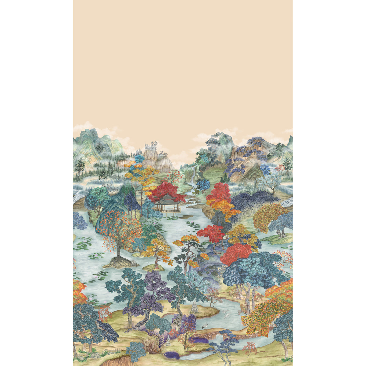 126/12044-CS COLE & SON PAVILION PANEL SOFT MAPLE