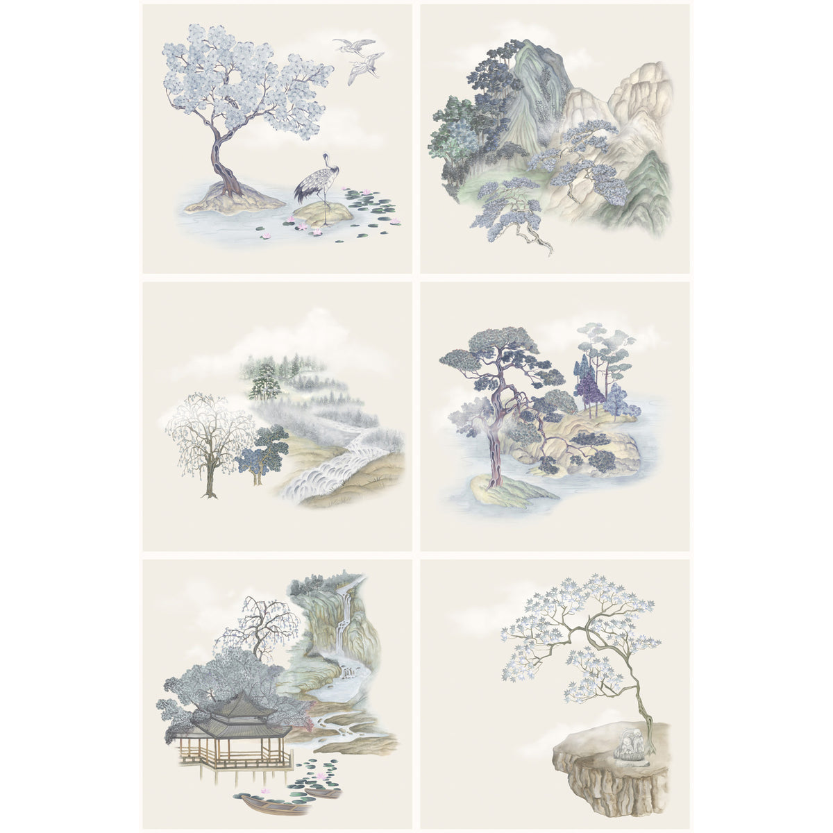 126/10036-CS COLE & SON TILE TOILE BLUE