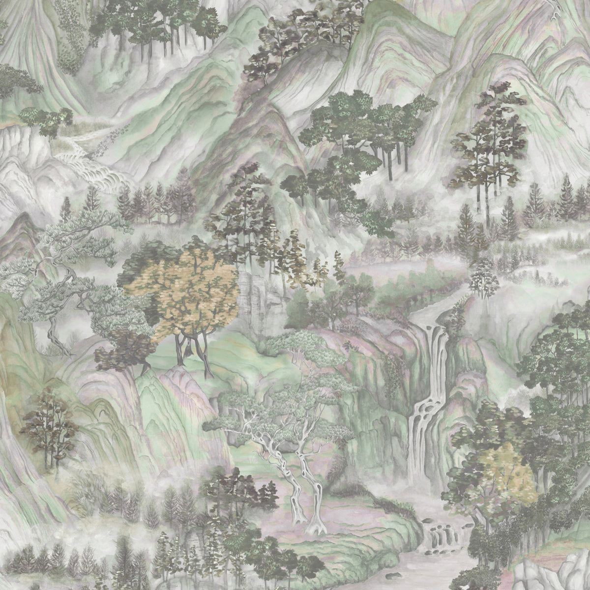 126/11043-CS COLE & SON MOUNTAINSCAPE IRIDESCENT