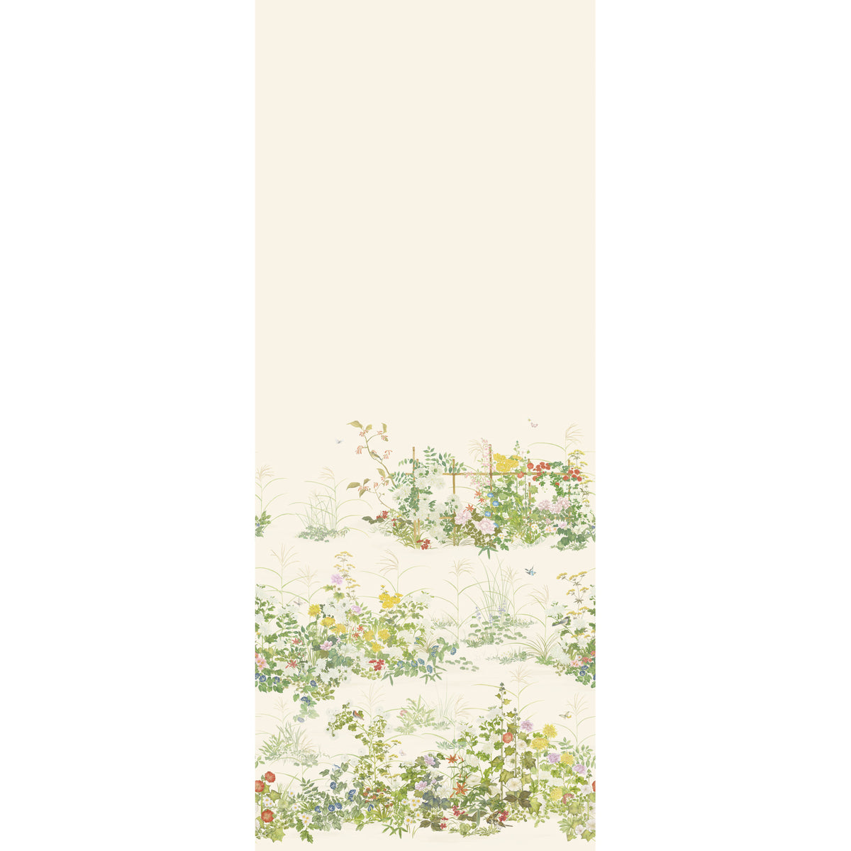 126/7026-CS COLE & SON SCENIC FLORA NATURAL WHITE