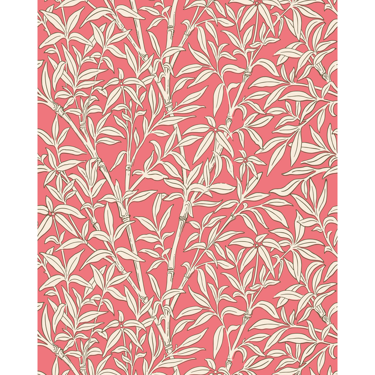 127/1001-CS COLE & SON BAMBOO FOREST CHALK/ROUGE