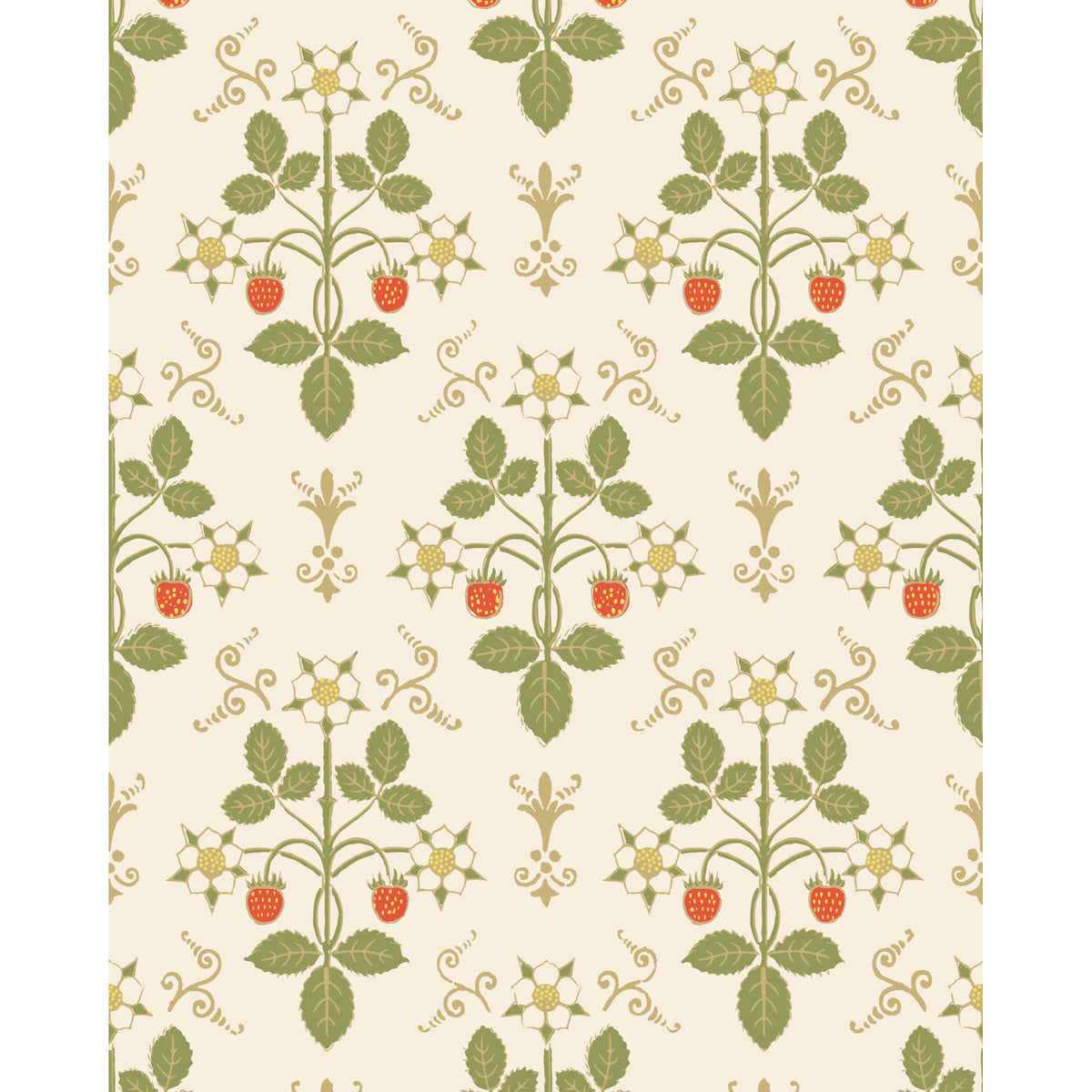 127/2008-CS COLE & SON STRAWBERRY POPPY/GREEN