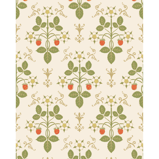 127/2008-CS COLE & SON STRAWBERRY POPPY/GREEN