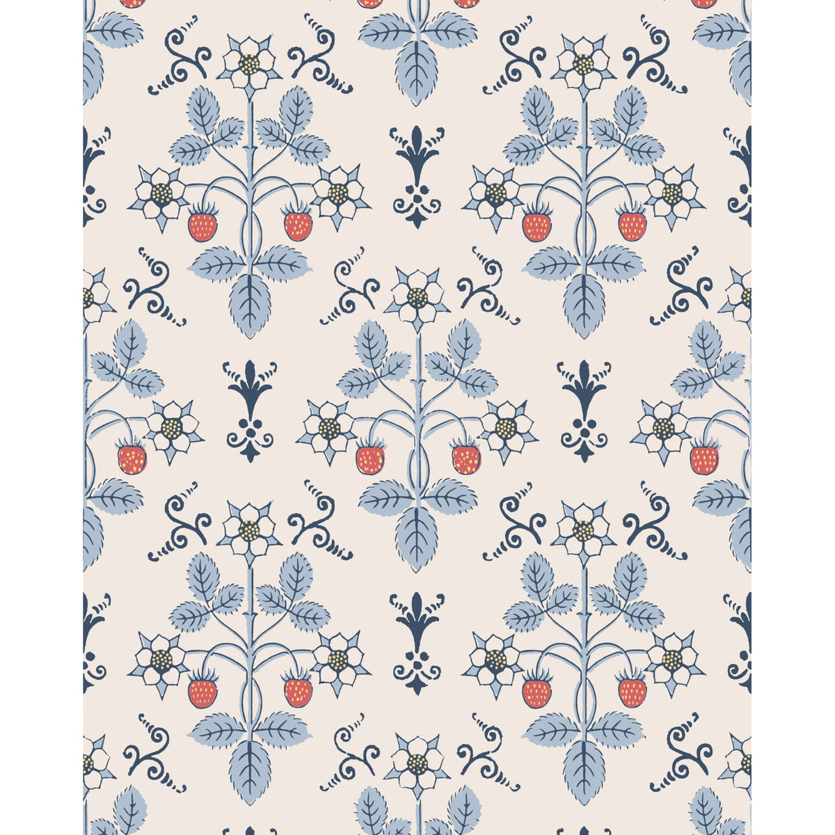 127/2010-CS COLE & SON STRAWBERRY BLUE/CREAM