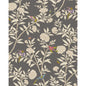 127/4019-CS COLE & SON ROSEBERRY WITH BIRDS CHARCOAL